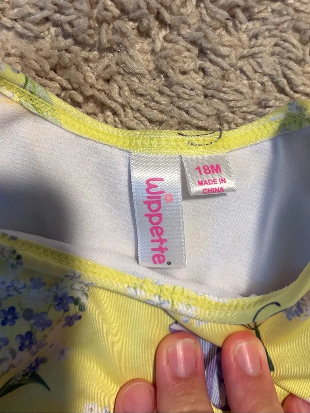 Girls 18M Two-Piece Swimsuit Bundle – Wippette Butterfly + Purple